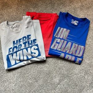 YM UA dry wick shirts